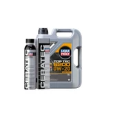 Liqui Moly 0W20 Motor Yağı Top Tec 6200 5 LT ve CeraTec Seramik Motor Koruyucu 300 ML Yağ Bakım Seti - 1