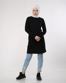 Doğa Sade Basic Tunik - 06016-1.003 - Siyah thumbnail 2