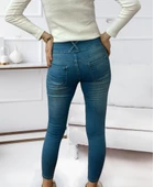 Yüksek Bel Likralı Jean Pantolon 90 Cm thumbnail 4