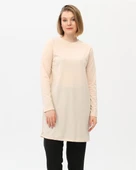 Doğa Sade Basic Tunik - 06016-1.023 - Krem thumbnail 3