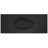 Real Stone Avocado Etajerli 100x50 Siyah Granit Banyo Lavabosu - 1