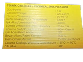 CATA CT 5212 Siyah Kasa Kuğu Ledli Duvar Apliği 6W 3200K Günışığı - 4