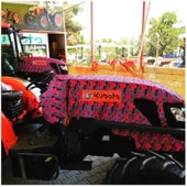 Kubota 6040-7040 Bahçe Narrov Traktör Kaporta Branda ve Koltuk Kılıfı Seti - 6