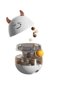 İnteraktif Gıda Dağıtıcı Oyuncak Tumbler Cat Oyuncak Topu Atıştırmalık Dağıtıcı İkili döner toplar - 7