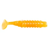 Silikon Kurt Yem - 1,5g 45mm - Fishack - 10 Adet - UV Sillikon - Turuncu - Karides Aromalı thumbnail 3