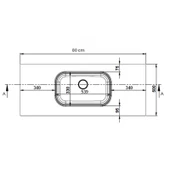 Real Stone Pure Etajerli 80x50 Siyah Granit Banyo Lavabosu - 2