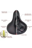 Bisiklet Koltuk Sele Airzone Hava Kanallı Reflektörlü Elastomer Yaylı Soft Doku Selesi - 8