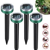 4 Adet Solar Güneş Enerjili Akrep,Köstebek,Yılan Fare Kovucu 750-1000 M2 Etkili Yuvarlak thumbnail 1