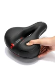 Bisiklet Koltuk Sele Airzone Hava Kanallı Reflektörlü Elastomer Yaylı Soft Doku Selesi - 3