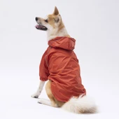 Pawstar Pluvia İçi Polar Orta-Büyük Irk Köpek Yağmurluğu Turuncu - 9