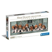 Clementoni Beagles 1000 Parça Sevimli Köpek Yavruları High Quality Collection Yetişkin Puzzle - 1