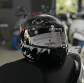 Sway 820 Full Face Aynalı Vizör Kapalı Motosiklet Kaskı M Beden Monster Model thumbnail 2