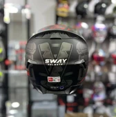 Sway 820 Full Face Aynalı Vizör Kapalı Motosiklet Kaskı L Beden Xamuraı thumbnail 3