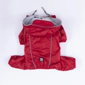 Pawstar Kırmızı Muson Su Geçirmez Küçük Irk Köpek Yağmurluk Tulum thumbnail 4