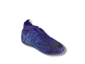 Laliga 600 Erkek Çocuk Mor Siyah Desenli Çoraplı Halı Saha Ayakkabı - 4