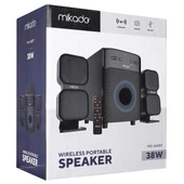 Mikado MD-360BT 2+1 38W BT/AUX/USB/FM/LED Ekran Multimedia Speaker Ev Sinema Sistemi - 3