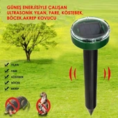 4 Adet Solar Güneş Enerjili Akrep,Köstebek,Yılan Fare Kovucu 750-1000 M2 Etkili Yuvarlak thumbnail 2