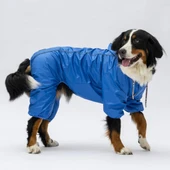 Pawstar Sax Mavi Muson Polarlı Su Geçirmez Orta-Büyük Irk Köpek Yağmurluk Tulum thumbnail 8