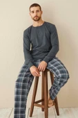 Aydoğan Erkek Civan Patlı Modal Lacivert Pijama Takımı 3339 - 1