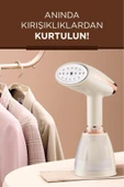 KY-003 Beyaz Buharlı Kırışık Giderici 1500w Taşınabilir Seyahat boy dikey ütü thumbnail 3