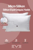 1 Adet Silikon Elyaf Nonwoven Yıkanabilir Antialerjik Vakumlu Yastık Seti 50x70cm 600 gr thumbnail 2