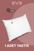 1 Adet Silikon Elyaf Nonwoven Yıkanabilir Antialerjik Vakumlu Yastık Seti 50x70cm 600 gr thumbnail 1