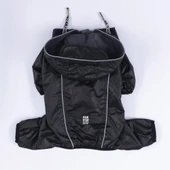 Pawstar Siyah Muson Polarlı Su Geçirmez Orta-Büyük Irk Köpek Yağmurluk Tulum thumbnail 5