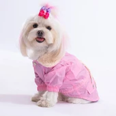 Pawstar Pink Brillante Su İtici Küçük Irk Köpek Yağmurluğu thumbnail 3
