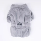 Pawstar Gri Paris Küçük Irk Köpek Ceketi thumbnail 4