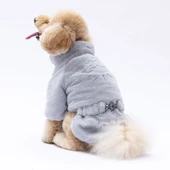 Pawstar Gri Paris Küçük Irk Köpek Ceketi thumbnail 1