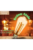 Armut Tasarım E27 Rustik Ampul Vintage Amber (4,5W - 500 Lümen)-(KIRILMAZ PLASTİK GÖVDE) - 6