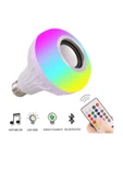 RGB Bluetooth Hoparlörlü Led Ampul 500 Lümen E27 Kumandalı - 3