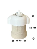 Porselen Bahçe Duyu E27 Su Geçirmez Dış Mekan Vidalı Yağmur Duyu (250V-4A) 10 Adet - 3