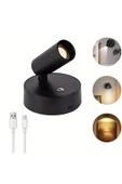 Dokunmatik Şarjlı Led Aplik Yönlendirilebilir (Usb Type C Şarjlı) 3 Mod Renkli, Dimmerli - 3