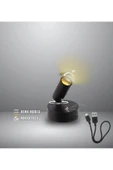 Dokunmatik Şarjlı Led Aplik Yönlendirilebilir (Usb Type C Şarjlı) 3 Mod Renkli, Dimmerli - 2
