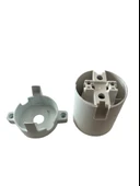 Sıva Üstü Duy E27 Vidasız Geçmeli Donanma Duyu Bakalit Beyaz (250V-4A) 5 Adet thumbnail 2