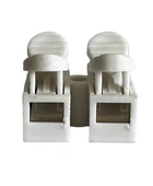 Klamens Vidasız Basmalı İkili 1 No (20 Adet) Beyaz thumbnail 3