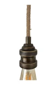 Sarkıt Lale Duy Avize Eskitme Hasır Kablo (AMPUL DAHİL DEĞİLDİR) 70cm (Metal) - 2