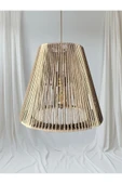 Radiara - Makrome Avize - Bej-Ekru, Metal İskelet - 3