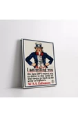 Uncle Sam Vintage Kanvas Tablo thumbnail 5