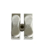 Klamens Vidasız Basmalı İkili 1 No (20 Adet) Beyaz thumbnail 4