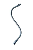 Metal Spiral Hortum (40cm-8mm) Krom Kaplama Masa lambası Aplik vb için (M10) - 1