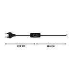 Fişli Arapuarlı Kablo (Yassı)- Anahtarlı (2X0,50) Beyaz - 4 Metre - 5
