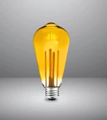 Armut Tasarım E27 Rustik Ampul Vintage Amber (4,5W - 500 Lümen)-(KIRILMAZ PLASTİK GÖVDE) - 2