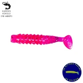 Silikon Kurt Yem - 1,5g 45mm - Fishack - 10 Adet - UV Silikon - Pembe - Karides Kokulu thumbnail 1