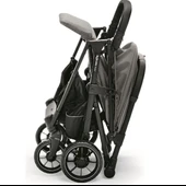 Inglesina Now Kendiliğinden Katlanan Kabin Boy Bebek Arabası Snap Grey thumbnail 3