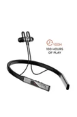 Manyetik Neckband 100 Saat Kablosuz Spor Bluetooth 5.0 Kulaklık Siyah - 2