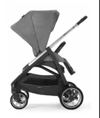 Inglesina Aptica Bej Tek Elle Katlanabilen Çift Yönlü Bebek Arabası Kensington Grey thumbnail 3