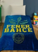 Taç Lisanslı Fenerbahçe Palamut logo Tek Kişilik Battaniye 2026 yeni model - 1