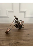 lemontpiel El Yapımı Dekoratif Metal Motosiklet - 15 x 9 cm - 3